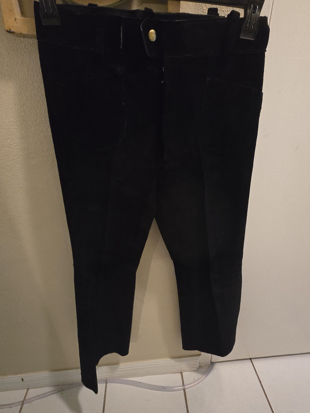 Womens Leather Handmade Casual Pants From Italy